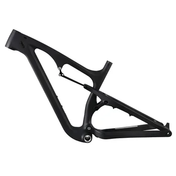 

Carbon Suspension Fatbike Frame 120mm BB 197mm rear spacing thru axle snow bike frame 200mm rear shock