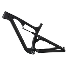Carbon Suspension Fatbike Body 120mm BB 197mm rear spacing via axle snow bike body 200mm rear shock