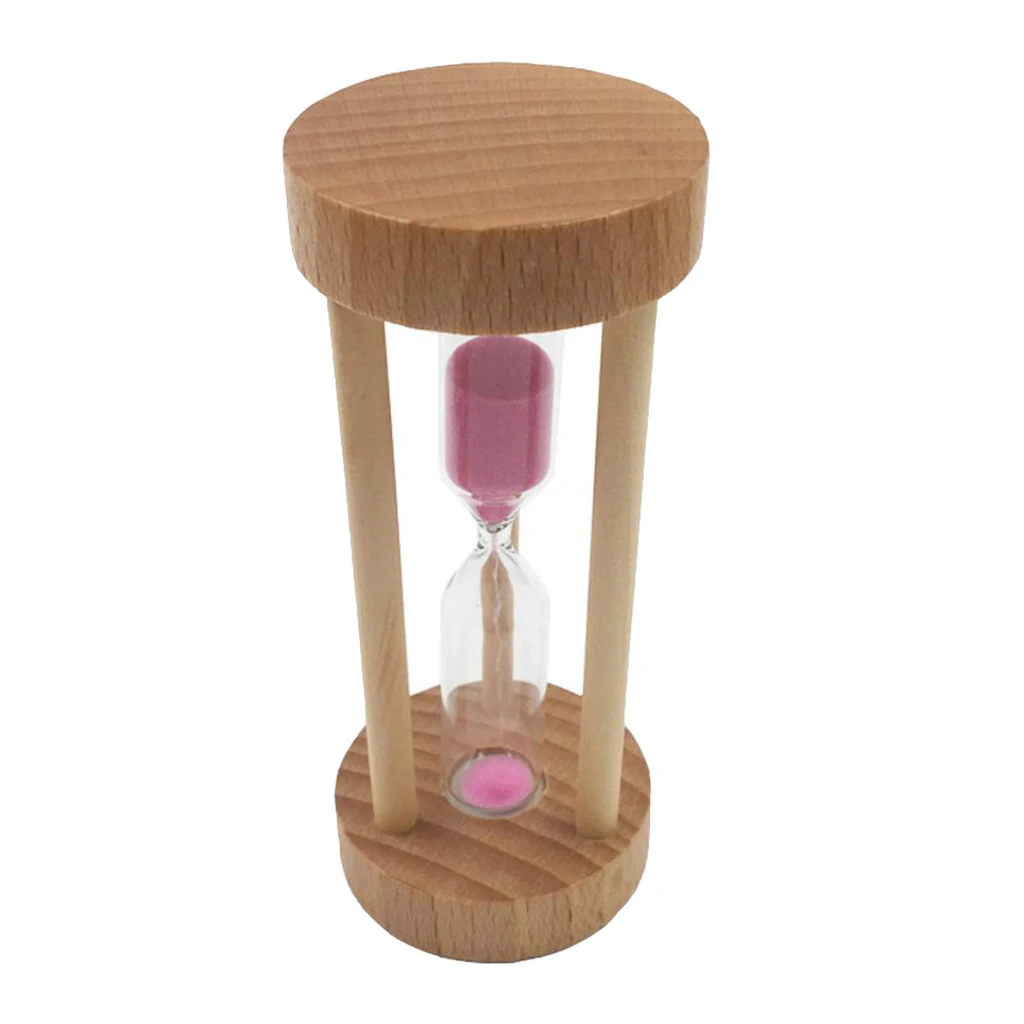 1Pcs 3minutes Wooden Frame Colorful Hourglass Sandglass Sand Clock Timers Kitchen Egg Cooking Timer Counts Watch
