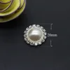 Hot Sale 10pcs no scratch White Pearl Rhinestone Button Flatback Invitation decoration Flower Center Craft Supplies For Optional 5