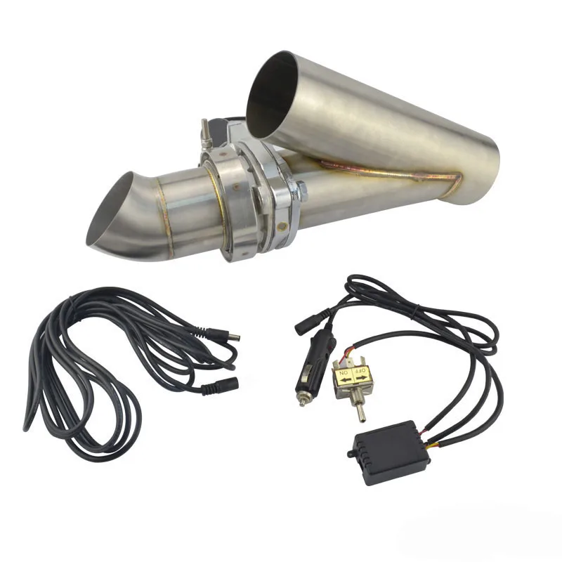 2 5 inch exhaust cutout stainless steel y headers catback pair