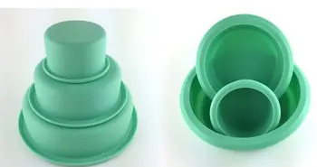 

Platinum silicone cake mold three layers mould baking tool