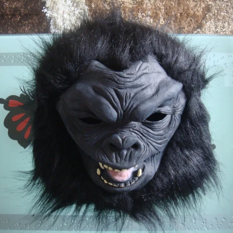 Chimpanzee Head Halloween Horror Animal Mask Ape Monkey King Kong Movie Costume Party Planet Of The Apes Party Props Party Ball Planet Apes Mask Planet Of Apesplanet Of The Apes Aliexpress