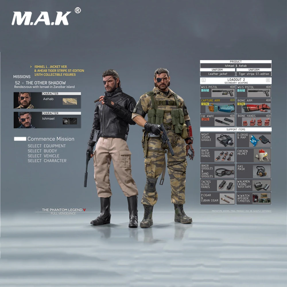 

For Collection 1/6 Scale Full Set The Phantom Legend Ismael & Aehab EP52-THE OTHER SHADOW edition Action Figure Model Fans Gifts