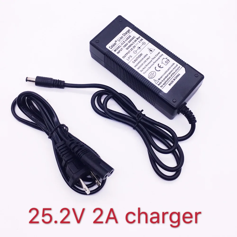 Colaier 24V 2Ah 6S1P аккумулятор 25,2 V 18650 аккумулятор 2000mAh аккумуляторная батарея для gps-навигатора/гольф автомобиля/электрического велосипеда