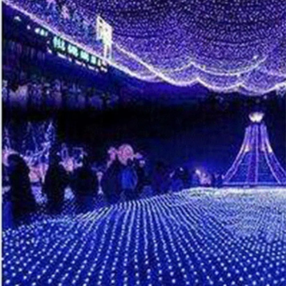 Outdoor 320 LED String Light Multi Color Waterproof Fishing Net Mesh Holiday Decoration for Wedding Party | Лампы и освещение