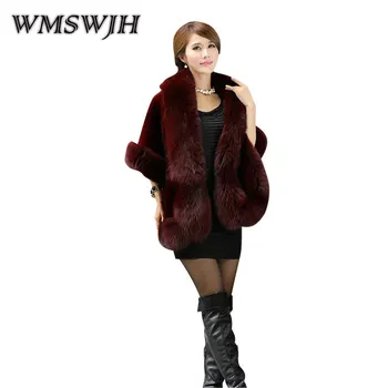 

Fashionable Artificial Fur Shawl 2019 Autumn New Women's Rex Rabbit Fur Imitation Fur Splicing Fox Fur Shawl Cloak Waistcoat