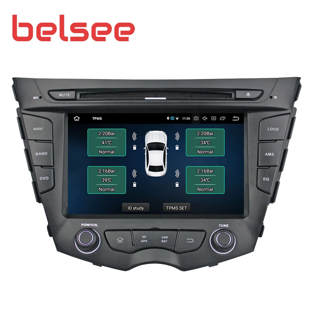 Belsee Aftermarket Android 9,0 автомобильный стерео радио для hyundai Veloster 4 ГБ 32 ГБ 8 ядерный gps-навигация, dvd-плеер Авторадио 2 Din