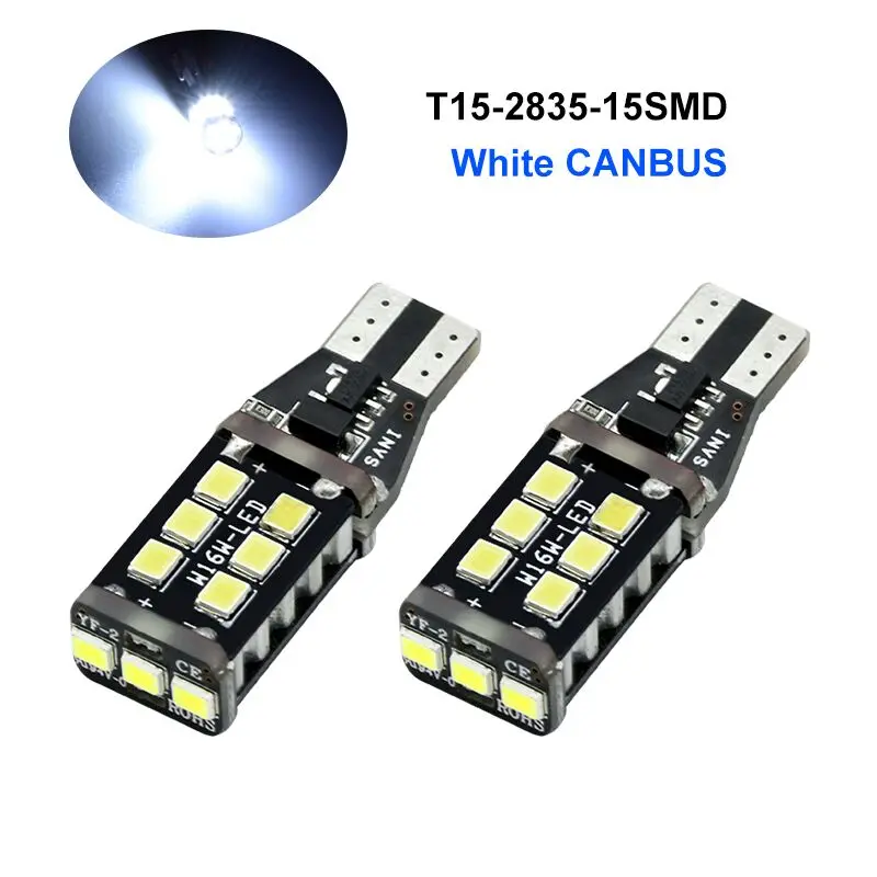 2PCS T15 W16W LED Bulbs CANBUS Car Back-up Reverse Light For Audi A3 A4 B6 B8 B5 A6 C5 C6 TT Q5 Q7 Q3 A5 A8 A7 A1 R8 8P 8L 8V | Автомобили