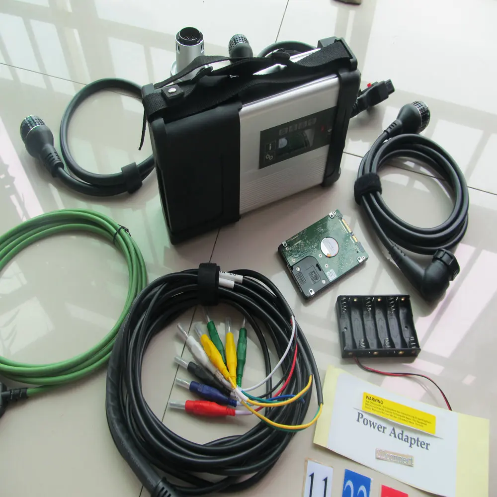 Latest MB SD C5 Star Diagnosis C5 Software HDD 2016.05v installed in De/ll D630 2GB RAM Laptop for MB Cars & Trucks (12v+24v)