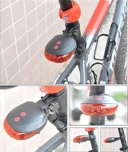 Tail light (5LED+2Laser) free shipping factory Cycling Safety Bicycle Rear Lamp Bike Laser Tail Light Bicicleta Caution TL0008
