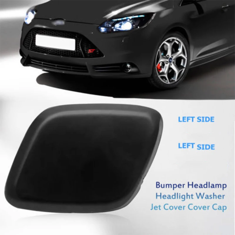 

Left&Right Bumper Headlight Headlamp Washer Jet Cover Cap For Ford Focus 2012-14