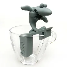 Силиконовый серфинг Акула для заварки свободные Чай листьев Еда безопасного силикона Акула Форма Чай лист травяной специи фильтр B194