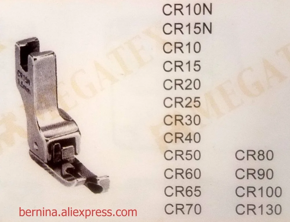 

Industrial Sewing Machine Compensating Foot FEET CL10 CL15 CL20 CL25 CL50 CL90 CL100 CL130 CR10 CR20 CR15 CR50 CR100 CR130 CR90