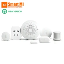 Xiaomi умный дом наборы шлюз 2 двери окна датчик человеческого тела датчик беспроводной переключатель многофункциональные умные устройства комплект