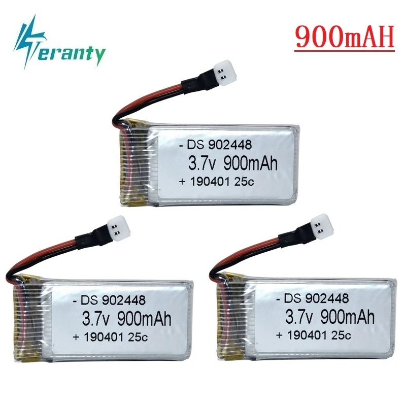 Литий полимерный аккумулятор 3 7 в 900 мАч для Syma X5 X5c 1 X5s X5sw X5sc V931 H5c Mjx X708W запасные