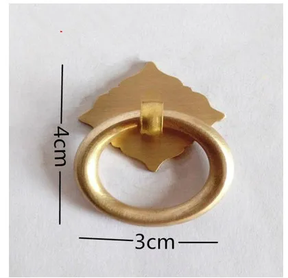 Аксессуары для оборудования, бронзовые кольцо шкаф медный Бронзовый маленький китайская антикварная ручка двери мебели меди выдвижные ящики 02