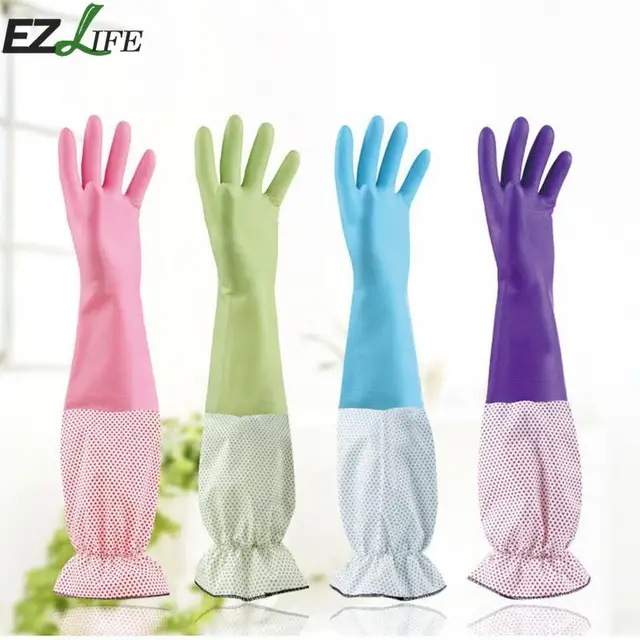 Durable Waterproof Household Glove Long Sleeve Dishwashing Cleaning