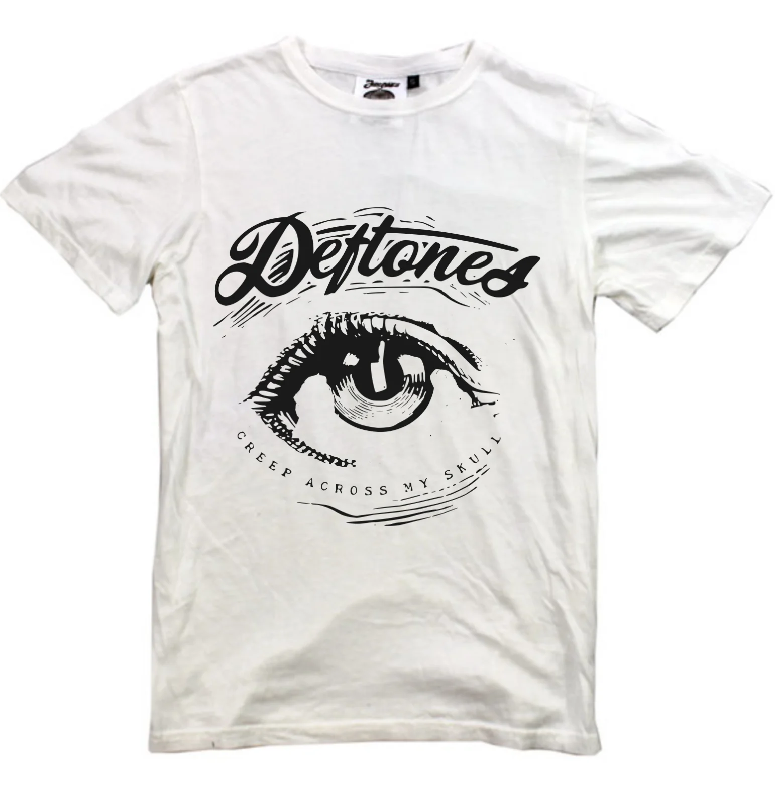 Футболка DEFTONES новая белая футболка с S-XXL глаз Альтернативная металлическая лента