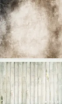 

Retro Wall Background & Stripe Wood Flooring Background Picture Photographic Backdrops 10X10ft Fundo