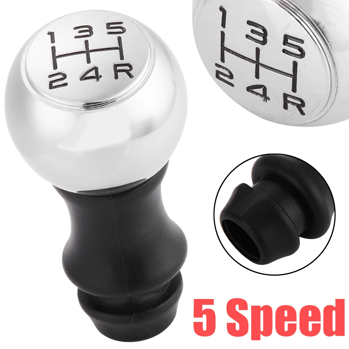 Car Styling 5 Speed Alloy Gear Stick Shift Knob Sports Lever Gear Knob For Peugeot 106 206 207 307 308 406 408