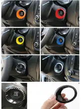 Lapetus Styling Auto di Arresto di Inizio del Motore Push Button Fotogramma Chiave Anello di Copertura Trim Colorful Fit Per Jeep Compass 2017 2018 2019/ABS