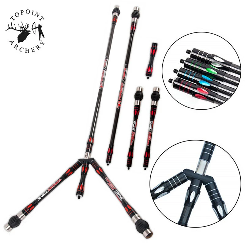 

1Set 30" 10" 5" Carbon Stabilizer Rod Competition Stabilizer System V Bar Damper Carbon Fiber Stabilizer Archery Accessories