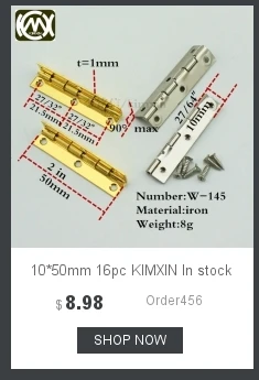 KIMXIN деревянный ящик аппаратными аксессуарами коробка вина шарнир Скрытая плоскости Петли 100 мм длину оснащен винт W-011Delivery быстро