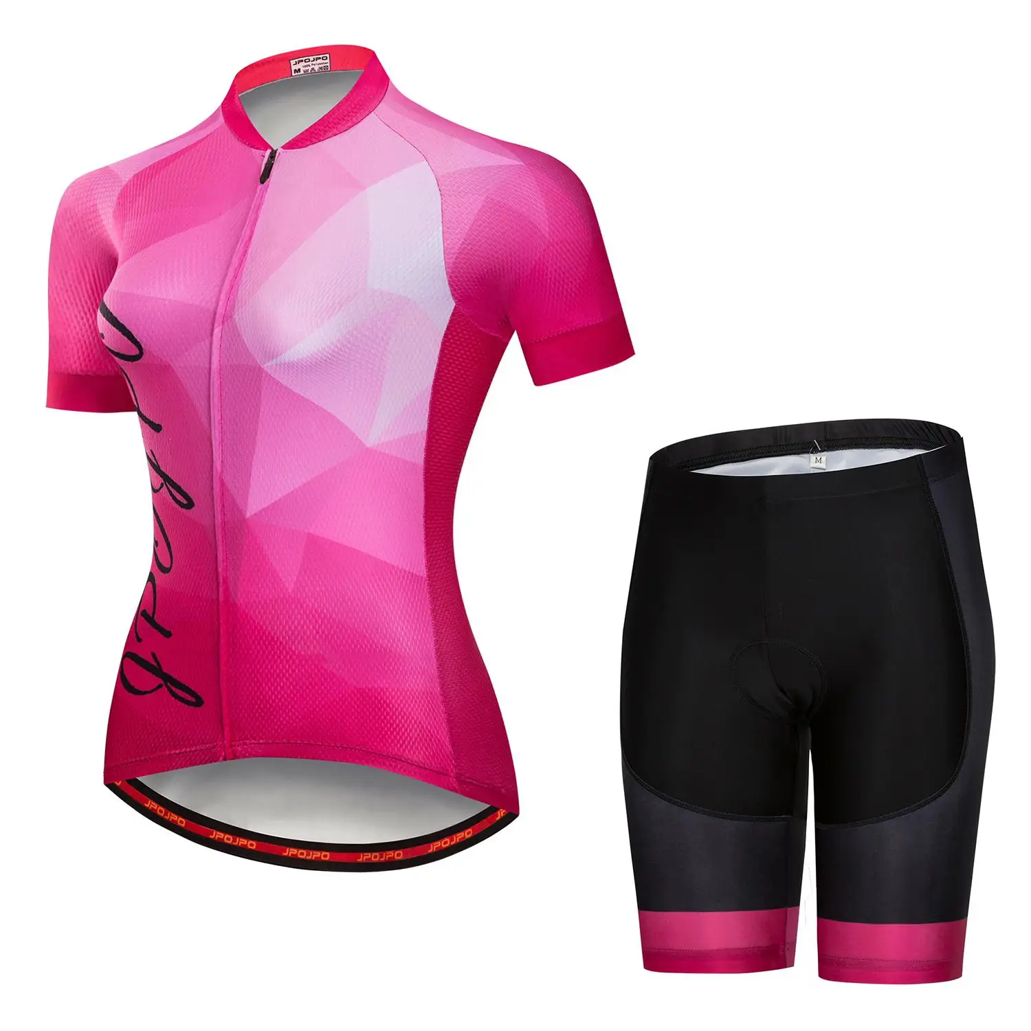 

JPOJPO Pink Summer Women Cycling Jersey Clothing Sets Ropa Ciclismo MtbQuick Dry Outdoor Lady Bicycle Short Sets Bike Clothes