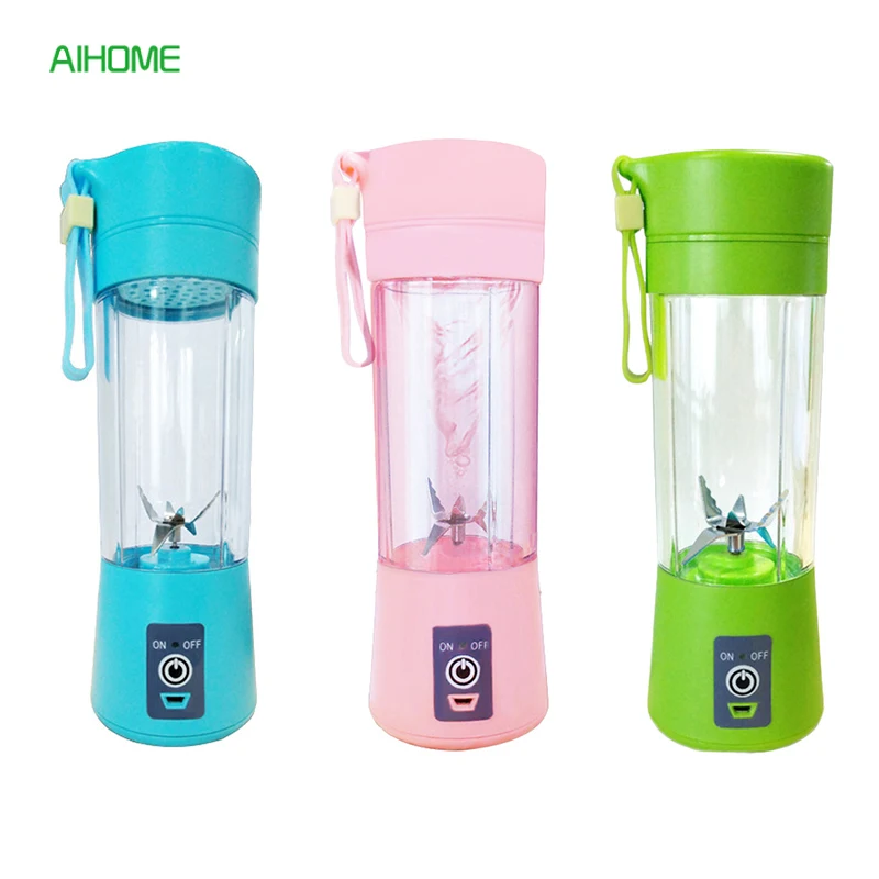 Buy 380ml Portable USB Juicer Bottle for Travel Fruit