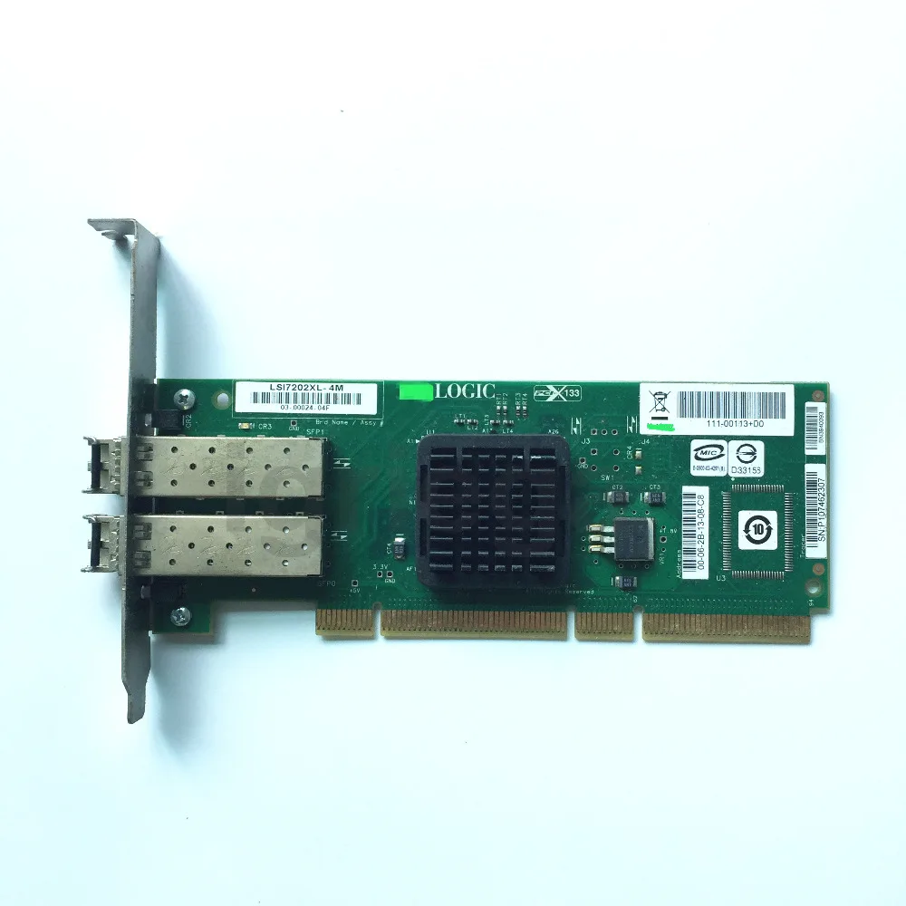 Новинка для NetApp 111-00113 + D0 LSI Logic PCIx 2-Порты и разъёмы 2Gb волоконный контроллер карты
