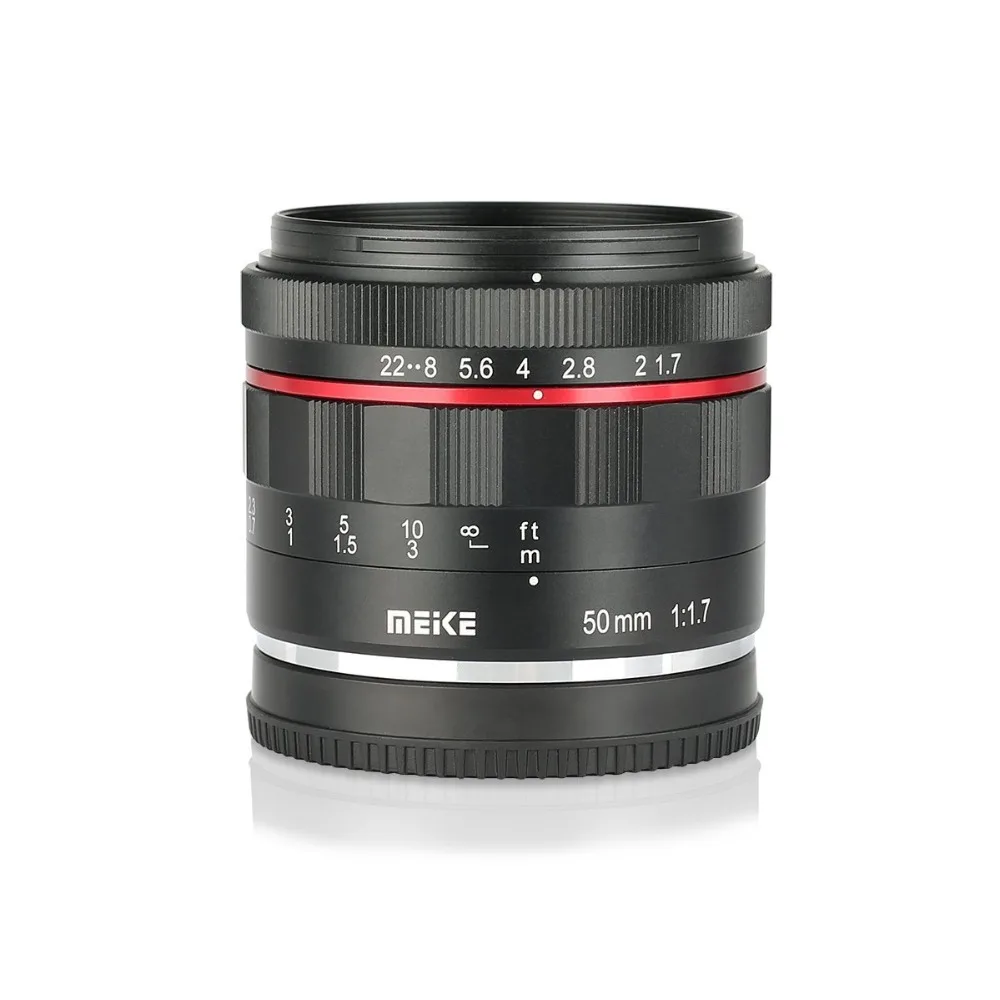 Meike 50mm f1.7 Manual Focus Lens for Canon EOS R mount EOS-R EOS-RP R5 R6 / For Nikon Z Mount Z5 Z6 Z6II Z7 Z50 with Full Frame