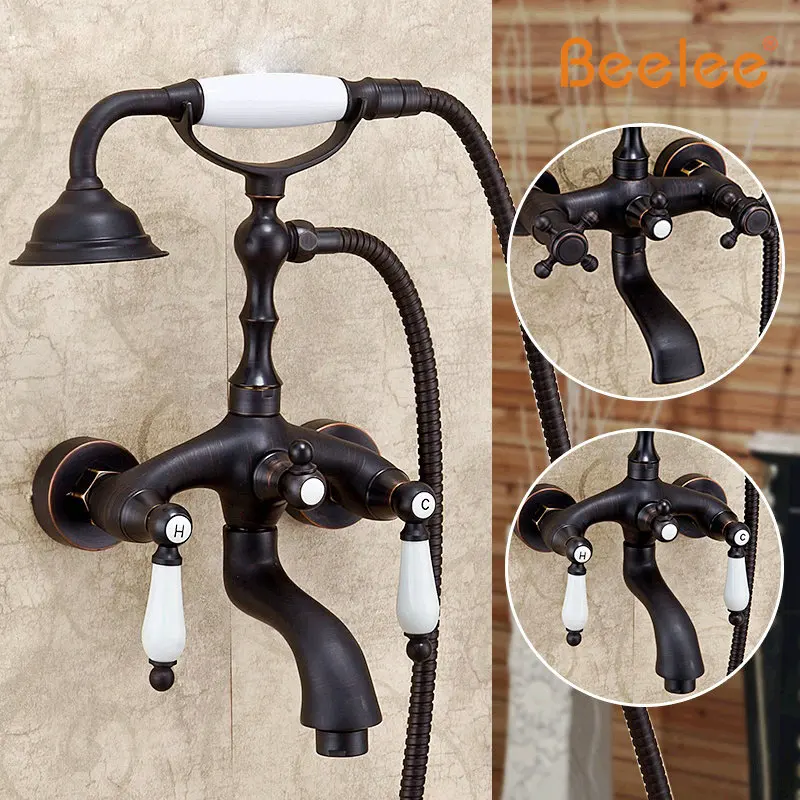 Buy Beelee Bronze And Ceramic Bath Simple Shower Head