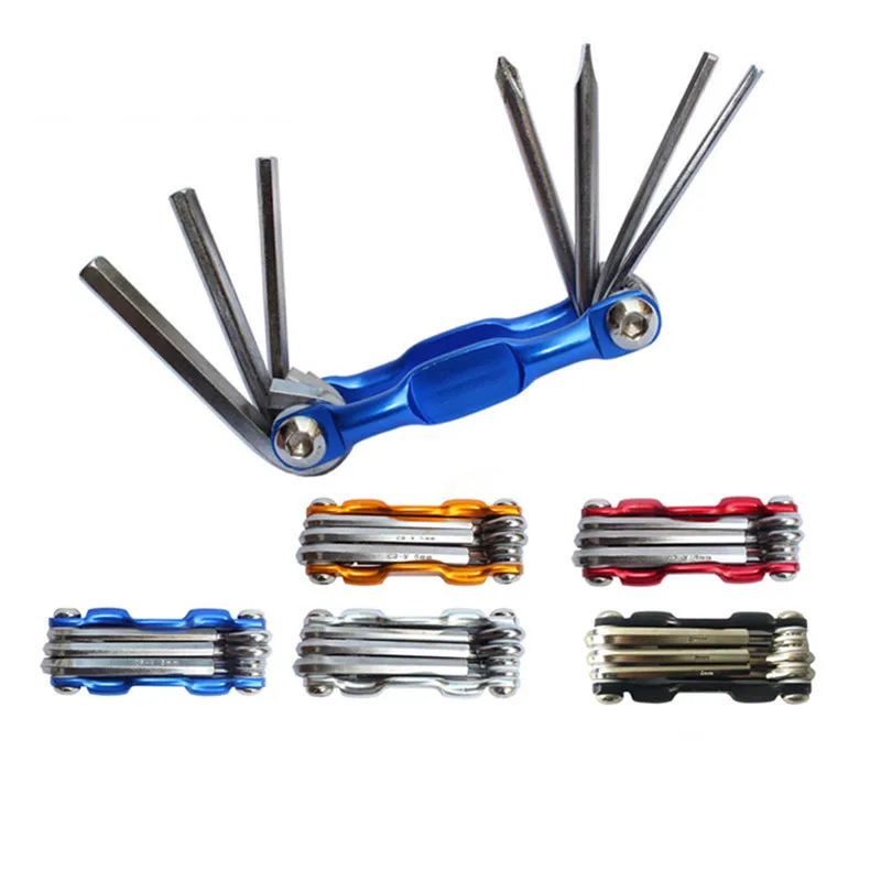Fahrrad Multitool Mit Reifenheber RockBros 20-in-1 Fahrrad-Reparatur- Werkzeug-Set  Multifunktions-Kit Mit Sechskant, Speichenschlssel &  Schraubendreher