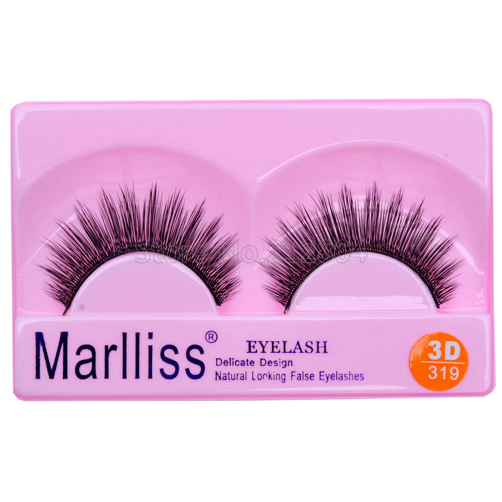 2016 High Quality 3D False Eyelashes 1 Pair Handmade Fake Eye Lashes