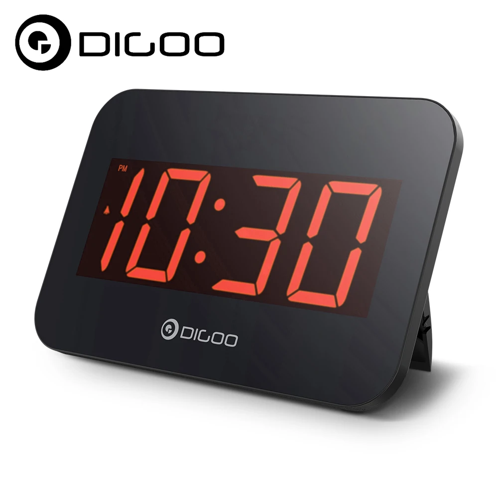 Digoo DG-K4 светодиодный Многофункциональный время отсрочки автоматически электронный цифровой будильник с подсветкой большой светодиодный