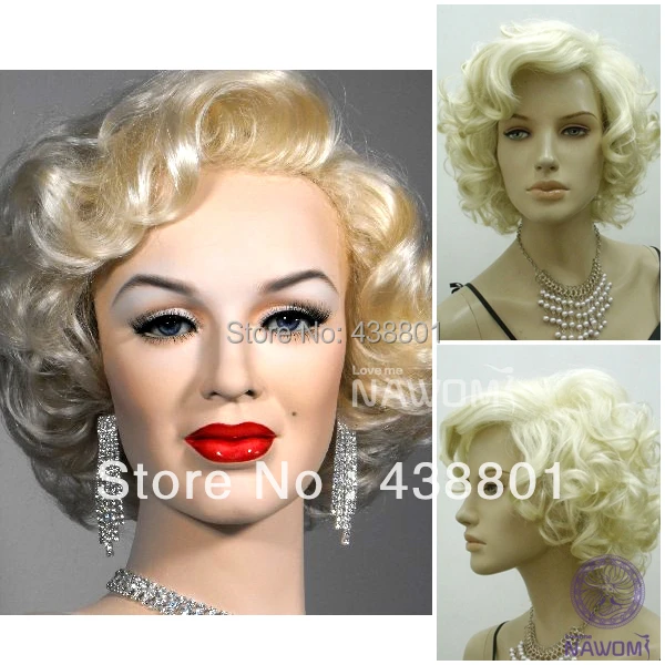 Celebrity Hairstyles Marilyn Monroe Hairstyle Blonde Short Curly Lady's  Fashion Synthetic Hair wig / wigs w3840|wig free|wig orangewig plastic -  AliExpress
