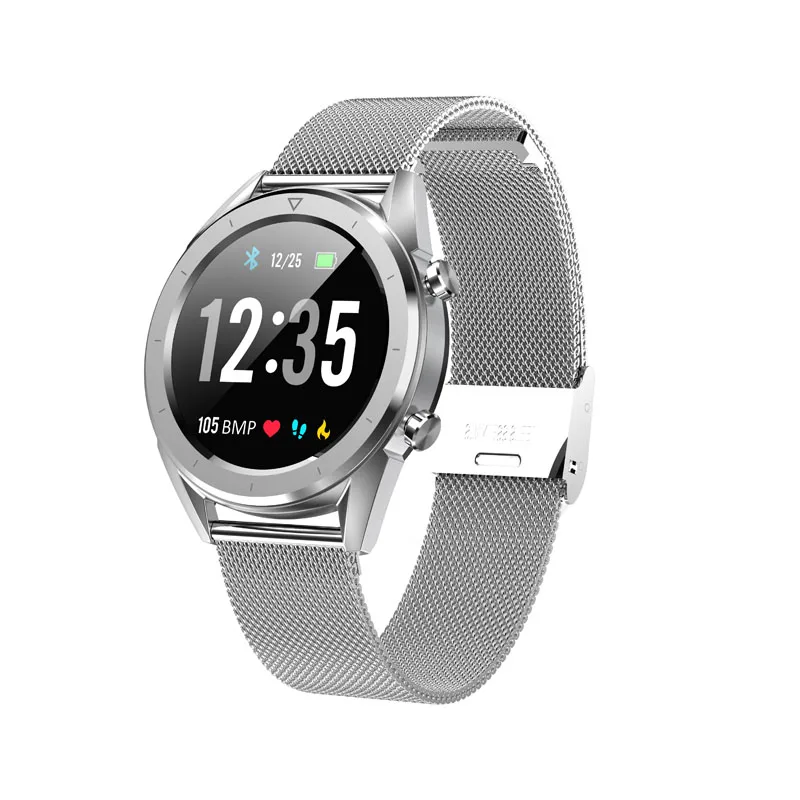 4G Смарт-часы фитнес-браслет пульсометр Монитор артериального давления водонепроницаемый IP68 спортивные Смарт-часы для Android Ios Xiaomi iphone - Цвет: Silver steel