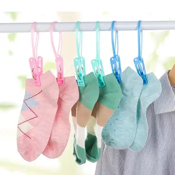 

12pcs Multifunction Clothes Dryer Clips Plastic Laundry Dryer Clothes Clip for Windproof Socks Holder Drying Rack Holder
