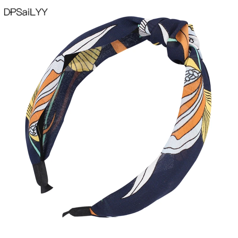 

Headwear 1 PC Hot Sale Korean Women Headband Cloth Elastic Hair bands Flower Headbands for Women Fashion Women Hair Accessories