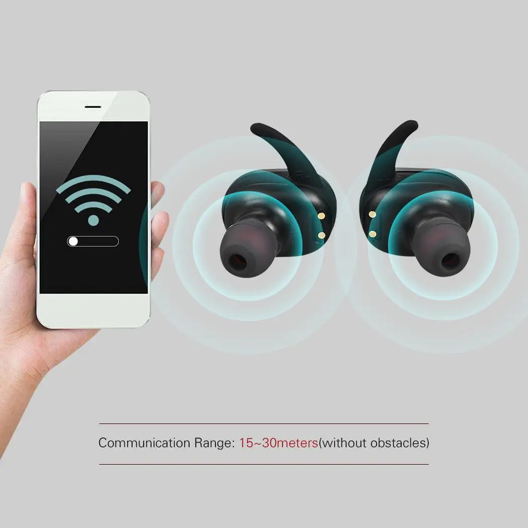 Мини беспроводной Bluetooth стерео бинауральный набор для ушей наушники IPXP с 2 5 часов