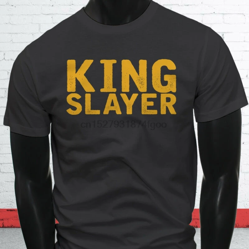 

Jaime Lannister Game Of Thrones Worrior King Slayer Mens Charcoal T-Shirt