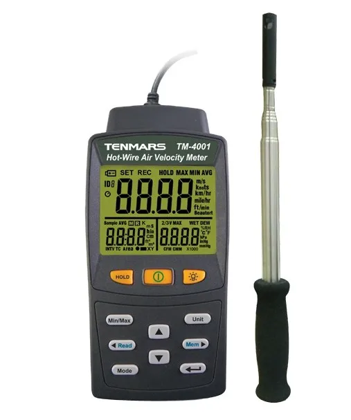 

Tenmars TM-4001 Hot Wire Anemometer Wind Speed Tester meter detector monitor