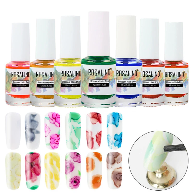 

ROSALIND Blossom Halo Dye Gel Nail Polish Poly Gel Varnish 12ML UV LED Soak-off Nail Polish DIY Painting UV Gel Nail Manicure