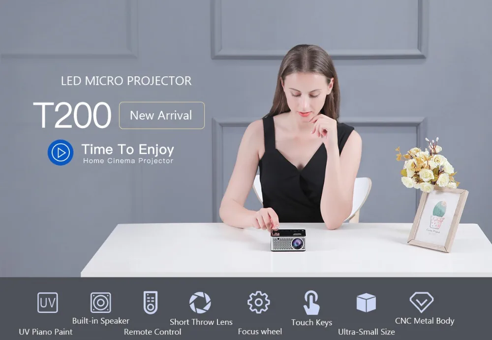 Salange T200 Mini projector