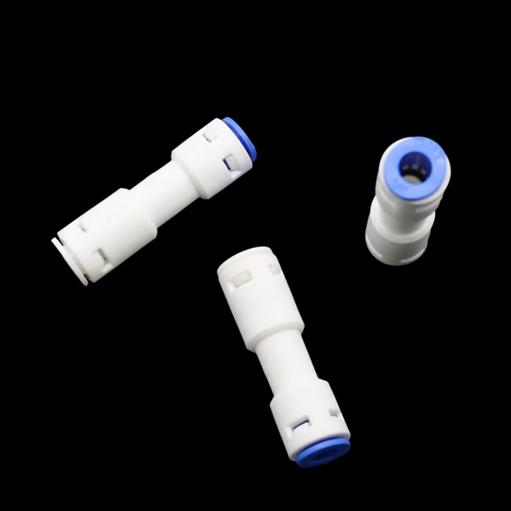 

1/4" OD Tube Check valve PE Pipe Fitting Straight Non-return Valve Connector Aquarium Water Filter Reverse Osmosis System 10 Pcs