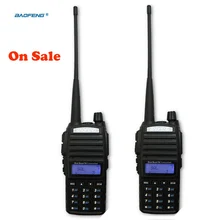 2 шт. портативная рация пара UV 82 двухдиапазонный UHF VHF портативный радио сканер для 2 двухсторонний радиоприемопередатчик Baofeng UV-82 Ham радио