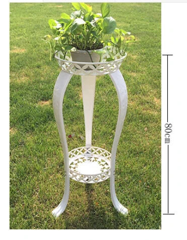 Wrought iron flower. The indoor floor balcony bracketplant jardiniere