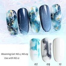 1 шт. чернила ногти 12 цветов жидкий гель чернила лак мраморный причудливый Ногтевой Салон дизайн MH88