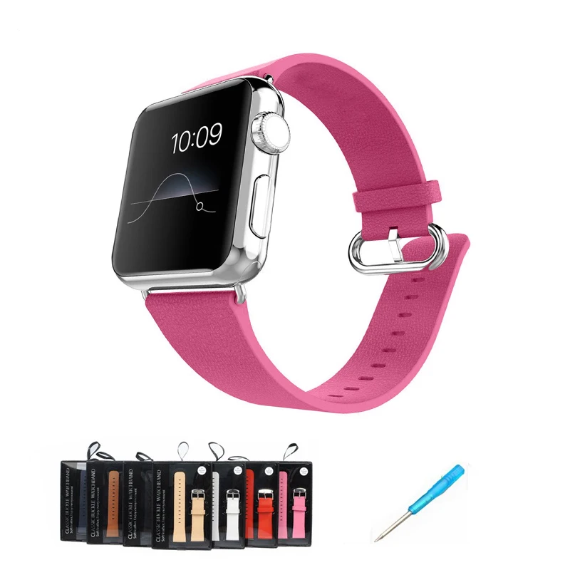 Кожаный ремешок для apple Watch белый 38 мм watch 42 iwatch замена официальная оптовая продажа